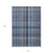 Edge Collections - 3' x 5' - Blue - Washable Area Rug Plaid for Indoor and Outdoor Use - 1 Piece